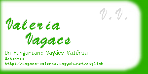 valeria vagacs business card