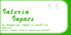 valeria vagacs business card